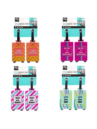  GFORCE - Luggage Tags - 2-Pack ASSORTED