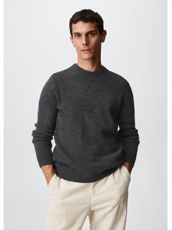 MANGO - Structured Fabric Sweater ANTHRAZITE
