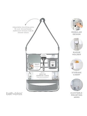 BATH BLISS - Deluxe Flex Shower Caddy GREY