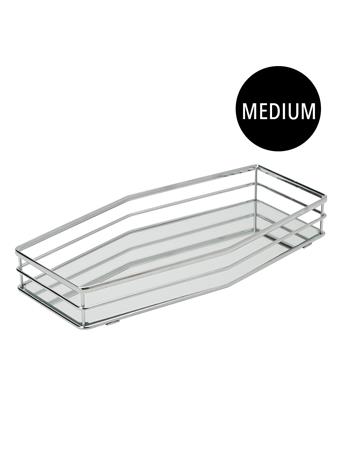 HOME DETAILS - Double Rail Vanity Mirror Tray CHROME