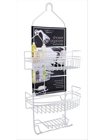KENNEDY INTERNATIONAL - Round Wire Shower Organizer/Caddy WHITE