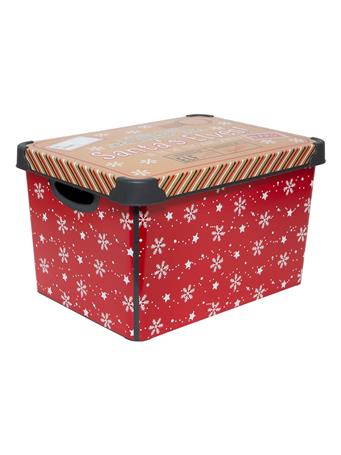 SIMPLIFY  - Christmas Storage Tote Oganizer RED
