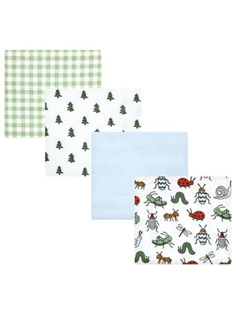 BABYVISION INC - Hudson Baby Cotton Flannel Receiving Blankets, Pack Of 4 NO COLOR