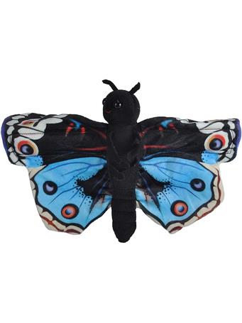 WILD REPUBLIC - Huggers Blue Pansy Butterfly 8" Plush Toy NO COLOR