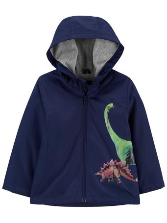 CARTER'S - Toddler Dinosaur Fleece-Lined Mid-Weight Jacket NAVY