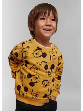 MANGO - Mickey Mouse Sweatshirt MED. YELLOW