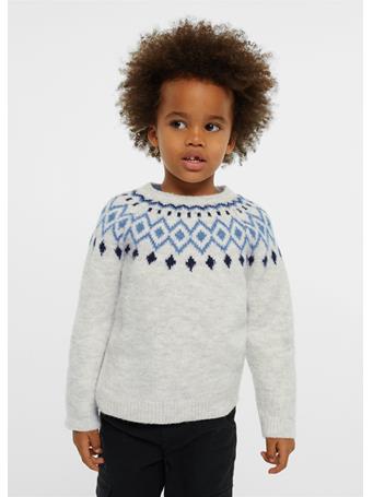 MANGO - Flecked Jacquard Sweater LT GREY