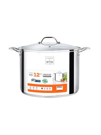 IKO - 12QT Stock Pot Stainless Steel STAINLESS STEEL