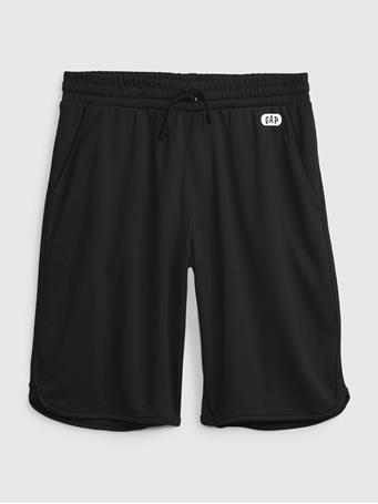 GAP - Kids Mesh Pull-On Shorts TRUE BLACK