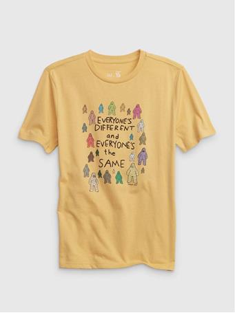 GAP -  Frank Ape Kids Graphic T-Shirt FRENCH ALMOND