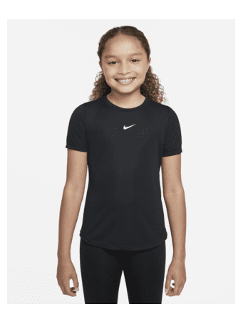 NIKE - Dri-FIT One Big Kids' (Girls') Short-Sleeve Top BLACK