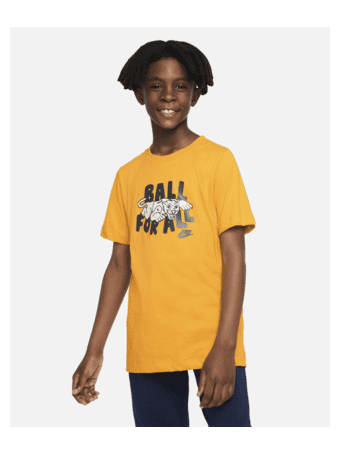 NIKE - Sportswear Culture of Basketball Big Kids' (Boys') T-Shirt YELLOW OCHRE