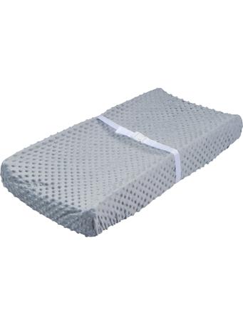 GERBER CHILDRENSWEAR - Baby Boys Dotted Gray Changing Pad Cover GREY