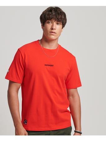 SUPERDRY - Code Micro Logo T-Shirt BRIGHT RED