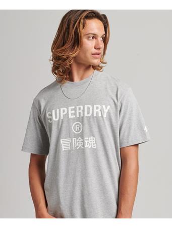 SUPERDRY - Code Core Sport T-Shirt GREY MARL