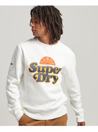 SUPERDRY - Cooper Nostalgia Crew Sweatshirt ECRU