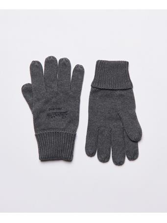 SUPERDRY - Vintage Logo Classic Gloves RICH CHARCOAL MARL