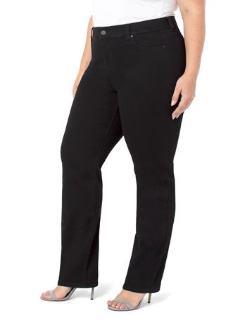 LIVERPOOL JEANS - Kennedy Straight Jeans BLACK RINSE