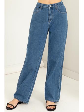 DOUBLE ZERO - Styler High-Waisted Wide-Cut Jeans MED BLUE