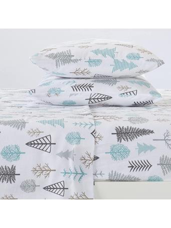 GREAT BAY HOME - 4-Piece Turkish Cotton Flannel Sheet - Lakeview Collection WHITE