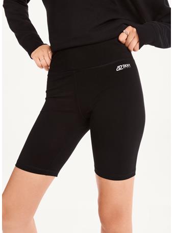 DKNY - High Waisted Logo Bike Short BLACK/SILVER