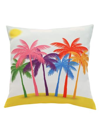 OUTDOOR DECOR - Palm Tree Decorative Pillow YELLOW