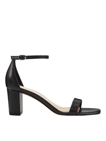 MARC FISHER - Jaron Ankle Strap Heeled Sandal BLACK