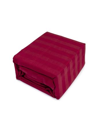 RACHEL ROY - 1000 Thread Count Cotton Stripe Sheet Set RED