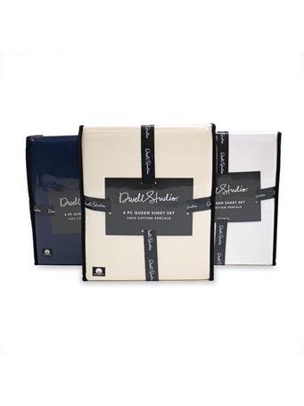 DWELL STUDIOS - 250 Thread Count Cotton Percale Sheet Set IVORY