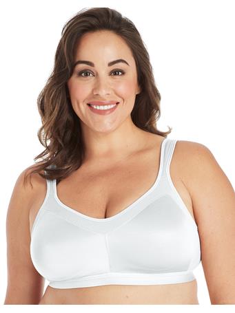 HANES - Playtex 18 Hour 4159 Active Breathable Comfort Wirefree Bra 100 WHITE