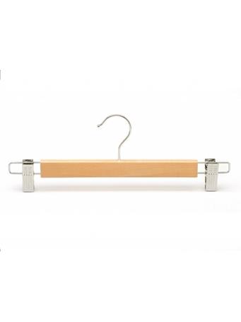 MARINER HOME - Trouser Hangar with Clips 3 Piece Set NATURAL