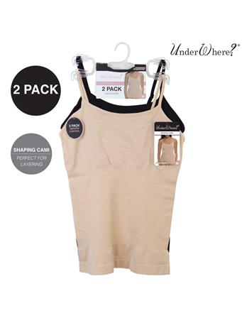 UNDERWHERE - 2 Pack Tank NUDE/BLK