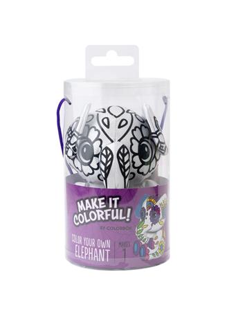 NOTIONS MARKETING - Colorbok Make It Colorful! Make Your Own Plush Elephant NO COLOR