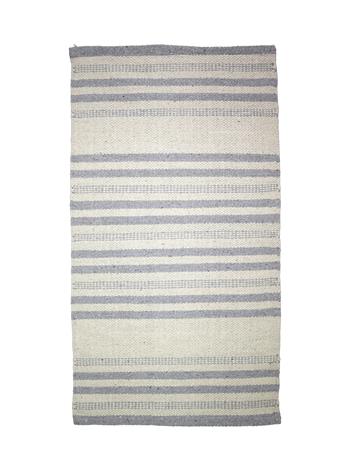 SCATTER RUG - Cotton Striped Rug LT BLUE
