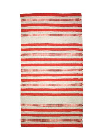 SCATTER RUG - Cotton Striped Rug ORANGE