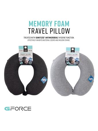 GFORCE - Memory Foam Travel Pillow GREY