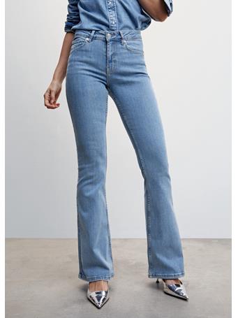 MANGO - Mid-rise Flared Jeans MEDIUM BLUE