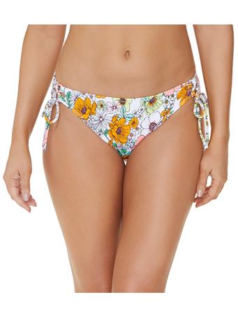 RAISINS - Women's Flower Child Sweet Side Bikini Bottom WHT
