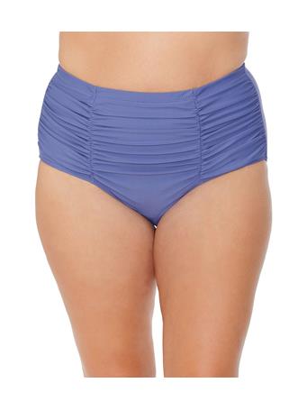 RAISINS - Atlantic Solids Costa Plus Size Bikini Bottom GREY