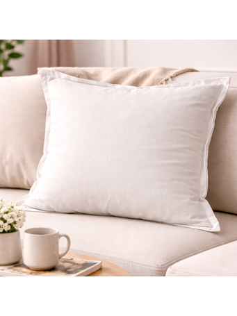 CHURCH & REID - Linen Down Filled Decorative Pillow WHITE
