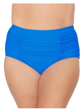 RAISINS - Calina Solids Costa Plus Size Bikini Bottom BLUE