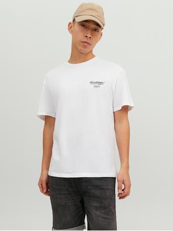 JACK & JONES - Relaxed Fit O-Neck T-Shirt BRIGHT WHITE
