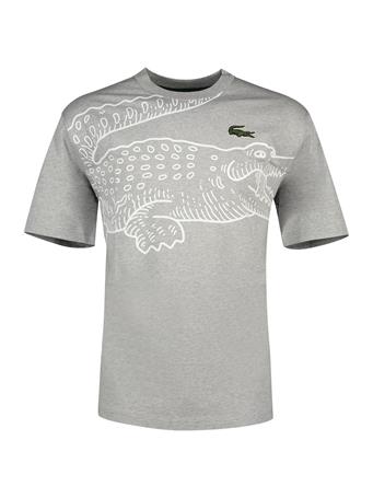 LACOSTE - Short Sleeve T-Shirt CCA SILVER