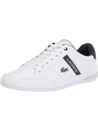 LACOSTE - Chaymon Textile and Synthetic Sneakers WHITE