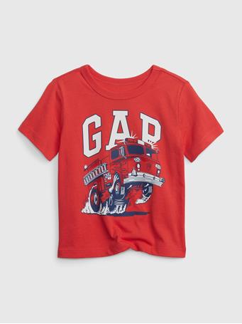 GAP - Toddler 100% Organic Cotton Mix and Match Graphic T-Shirt HULA RED