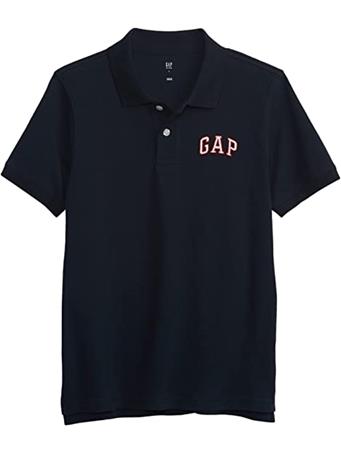 GAP - Short Sleeve Logo Polo Shirt  BLUE GALAXY