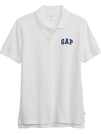 GAP - Short Sleeve Logo Polo Shirt  OPTIC WHITE 3