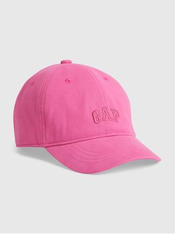 GAP - Kids 100% Organic Cotton Gap Logo Baseball Hat STANDOUT PINK