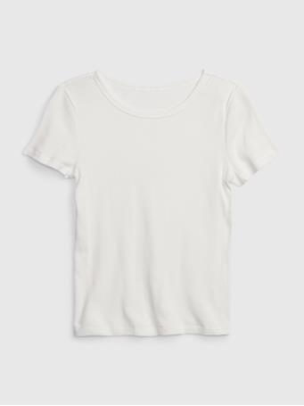 GAP - Kids Rib T-Shirt NEW OFF WHITE