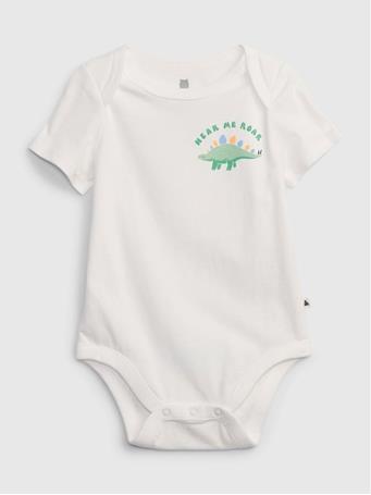 GAP - Baby 100% Organic Cotton Mix and Match Graphic Bodysuit NEW OFF WHITE